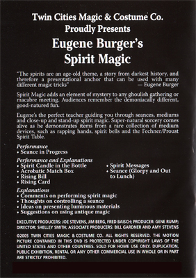 Eugene Burger&#039;s Spirit Magic Volume 24 by Greater Magic - DVD