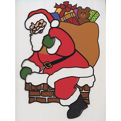 Instant Art insert (Santa in Chimney)by Ickle Pickle Magic - Trick