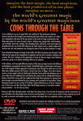 Coins Through Table (World&#039;s Greatest Magic) - DVD