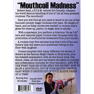 World&#039;s Funniest Mouthcoil Routine by Robert Baxt - DVD