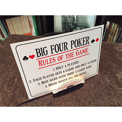 Big Four Poker (DVD and Gimmick) by Tom Dobrowolski and Big Blind Media - DVD