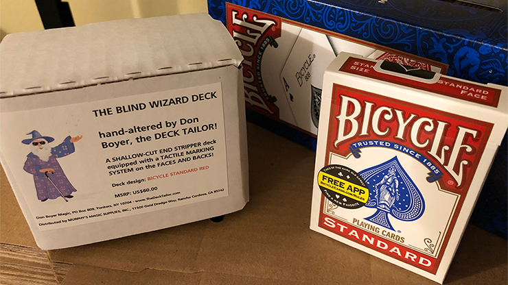 The Blind Wizard Deck Red Bicycle (Gimmicks and Online Instructions) by Don Boyer - Trick