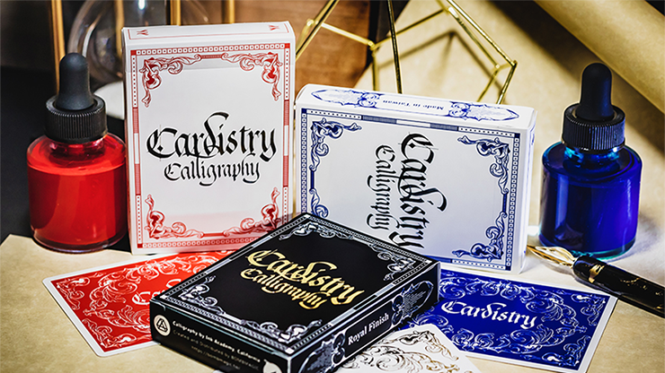 Cardistry Calligraphy (Red) Playing Cards