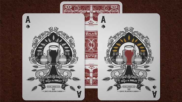 Hops &amp; Barley (Deep Amber Ale) Playing Cards by JOCU Playing Cards