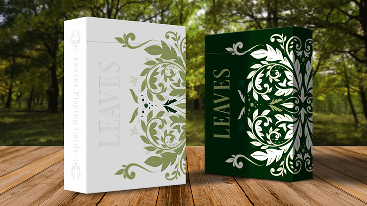 Leaves Collector&#039;s (White) Playing Cards by Card House Company