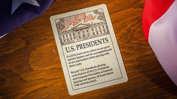 Bicycle U.S. Presidents Playing Cards (Democratic Blue) by U.S. Playing Card Company