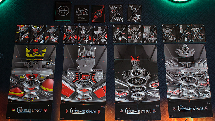 Chrome Kings Limited Edition Playing Cards (Artist Edition) by De&#039;vo vom Schattenreich and Handlordz
