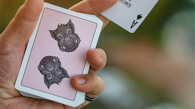 Wild Reserve: Pink Boar Playing Cards by Bill Davis Magic