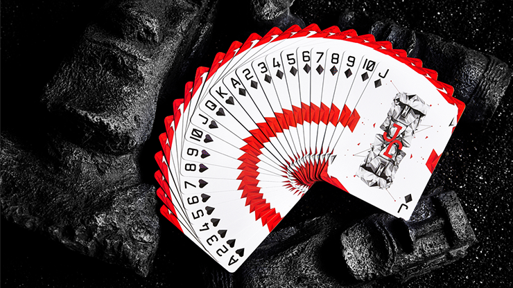 Moai Red Edition Playing Cards by BocopoMoai Red Edition Playing Cards by Bocopo