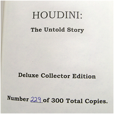 Delux Edition Houdini - Milbourne Christopher The Untold Story 