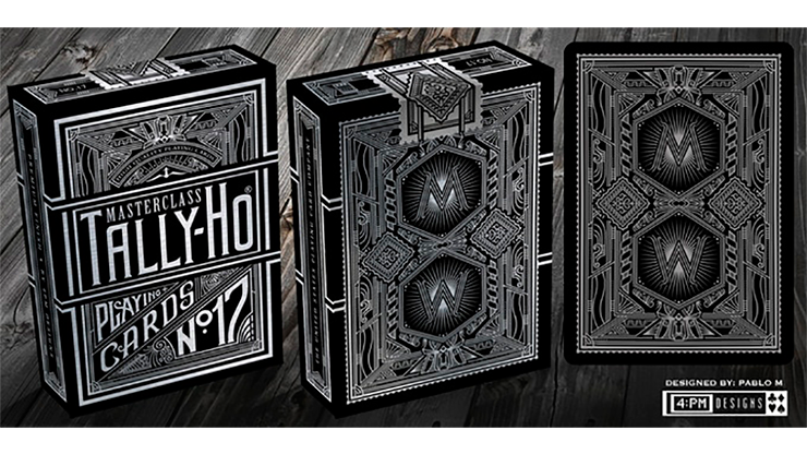 White Limited Edition Tally-Ho Masterclass Playing Cards 