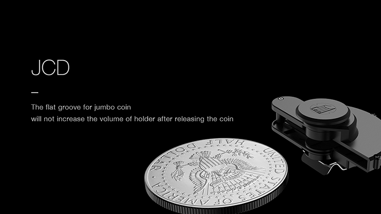 Hanson Chien Presents JCD Jumbo Coin Dropper by Ochiu Studio (Black Holder Series)  - Trick