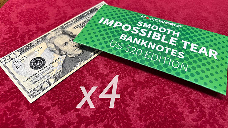Impossible Tear Bank Notes USD (Gimmicks and Online Instructions) by MagicWorld - Trick