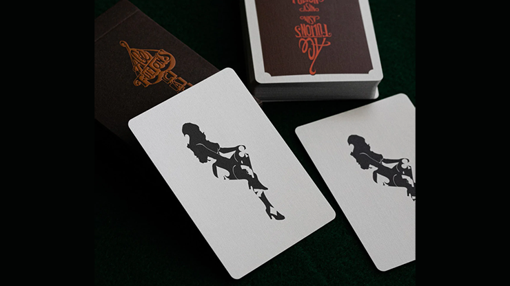 ACE FULTON&#039;S 10 YEAR ANNIVERSARY TOBACCO BROWN PLAYING CARDS