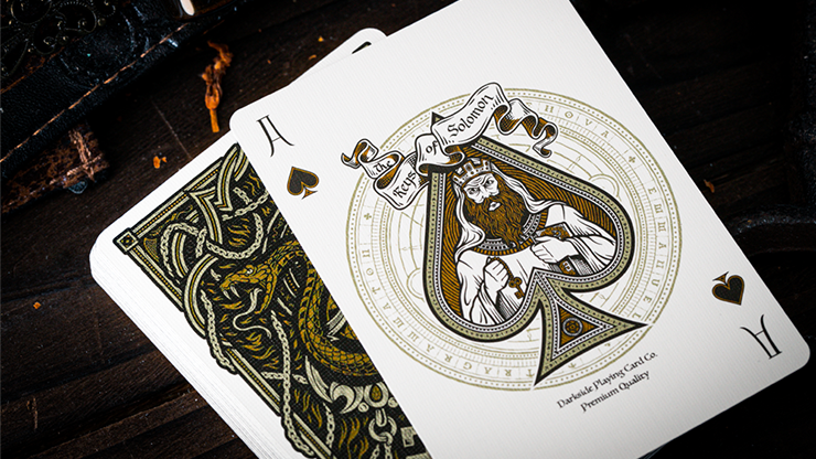 The Keys of Solomon: Golden Grimoire Playing Cards by Riffle Shuffle