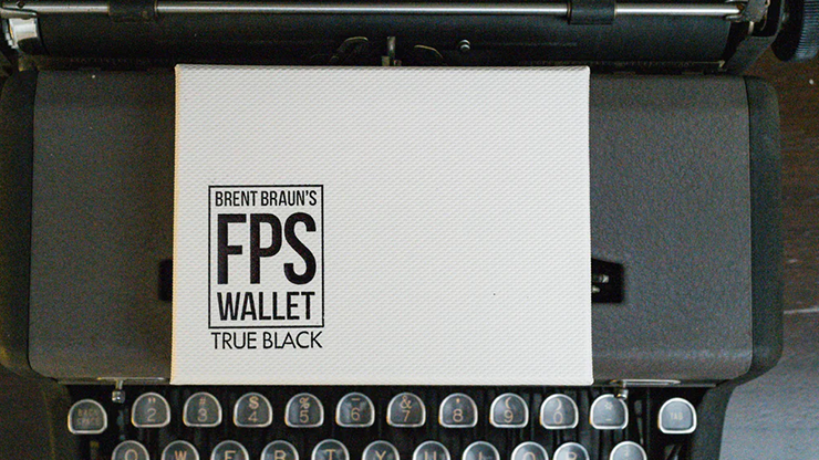 FPS Wallet True BlacK Leather (Gimmicks and Online Instructions) by Magic Firm - Trick
