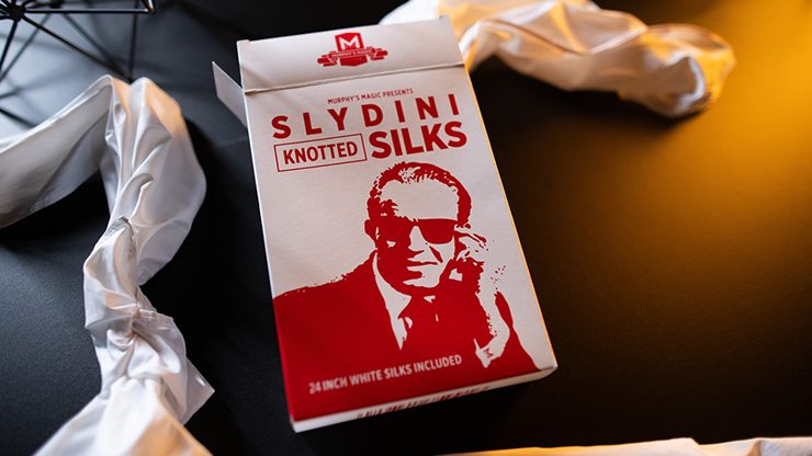 Slydini&#039;s Knotted Silks (White / 24 Inch)  by Slydini &amp; Murphy&#039;s Magic - Trick