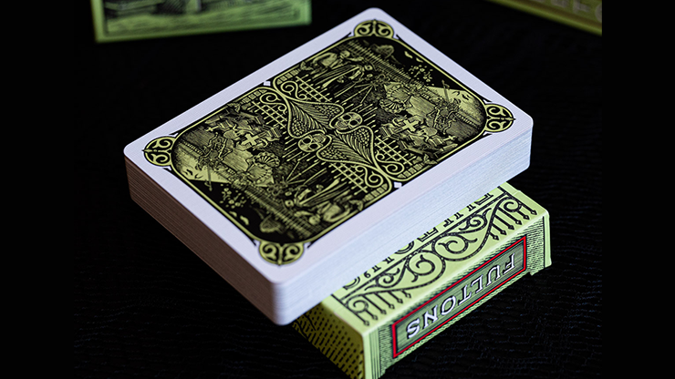 FULTON&#039;S Day Of The Dead Green Edition Playing Cards