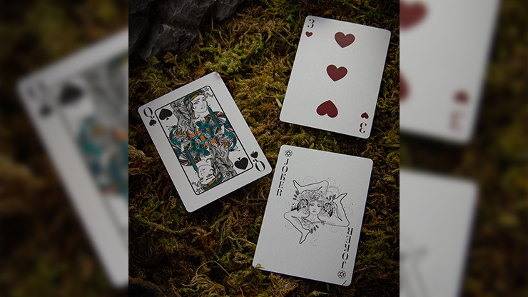 Fillide: A Sicilian Folk Tale Playing Cards V2 (Forest Green) by Jocu