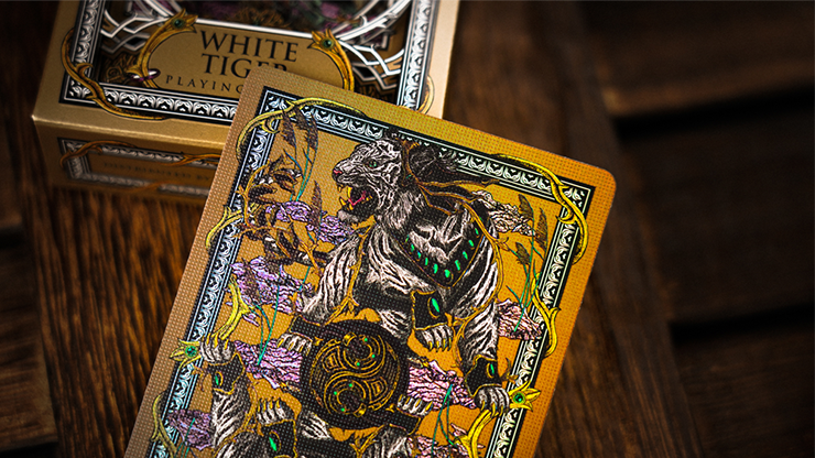White Tiger Luxury Frame by Ark Playing Cards